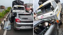 Solapur Accident News : कासपठार पाहायला जाणं जीवावर बेतलं!कार-टेम्पोची धडक मायलेकरासह 4 ठार, 3 जखमी