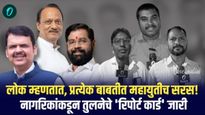 लोक म्हणाले-  महाविकास आघाडीपेक्षा महायुतीने आणली विकासगंगा; जनतेकडून तुलनेचे 'रिपोर्ट कार्ड' जारी