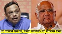 शरद पवारांनी शहांवर केलेली टिका भाजपच्या लागली जिव्हारी; विनोद तावडेंनी थेट दाऊदच काढला...