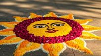 Makar Sankranti 2025 : तुमच्या घराचे अंगण या रंगीबेरंगी रांगोळीने सजवा, डिझाइन येथे पहा