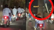 काय ही दादागिरी! बंगळुरुमध्ये तलवारी फिरवत बाईकस्वारांचा स्टंट, व्हिडिओ व्हायरल