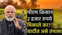 PM Kisan : शेतकरीदादा 'पीएम किसान'चा हप्ता आज मिळणार! यादीत तुमचे नाव आहे की नाही असे तपासा