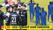 HEAD TO HEAD : IND vs NZ मध्ये उद्या टशन; समोरासमोरचे आकडे आहेत धक्कादायक, काय होईल? वाचा