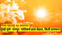 निम्मा महाराष्ट्र ४० अंशाच्या पुढे; मुंबई-पुणे- नागपूर- नाशिकचे विचारुच नका... सर्वाधिक तापमान कुठे?