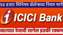 ICICI बँकेचा मोठा निर्णय, खात्यात 50 हजार शिल्लक ठेवण्याचा नियम मागे, आता किती बॅलन्स ठेवावे लागणार?