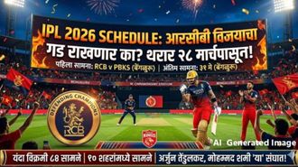 IPL 2026 Schedule : आयपीएलचा थरार 'या' तारखेपासून! RCB विजयाचा गड राखणार का? वाचा संपूर्ण वेळापत्रक