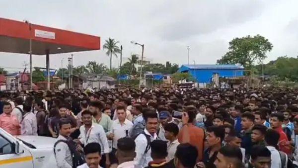 600 रिक्त पदांसाठी 25 हजारांहून अधिक इच्छुक, विमानतळावर चेंगराचेंगरीची स्थिती! व्हिडिओ व्हायरल