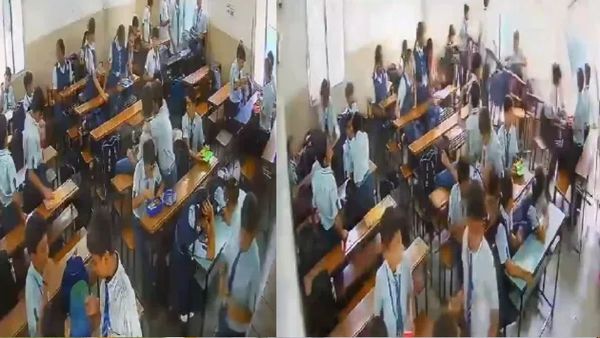 VIDEO: मुले जेवण करत असताना अचानक वर्गाची भिंत कोसळली, हृदयद्रावक घटना CCTV कॅमे-यात कैद