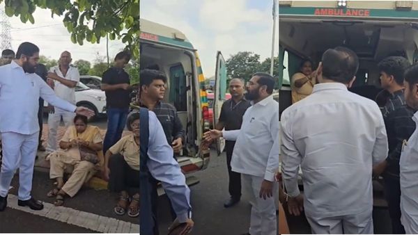 सीएम एकनाथ शिंदेंच्या संवेदनशीलपणाचे दर्शन, अपघातग्रस्ताला ताफ्यातील रुग्णवाहिका देऊन मदत