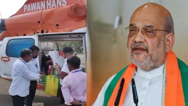 अमित शहांच्या हेलिकॉप्टरचीही चेकिंग; हिंगोलीत निवडणूक पथकाकडून कारवाई, पाहा- VIDEO