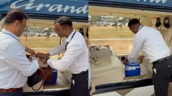 उद्धव ठाकरेंपाठोपाठ अमोल कोल्हेंची अधिकाऱ्यांनी तपासली बॅग; ठाकरे म्हणाले- माझं युरीन पॉटही तपासा