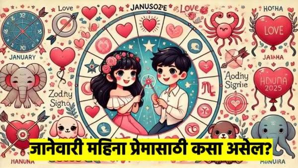 January 2025 Love Horoscope : नवीन वर्षाचा पहिला महिना तुमच्यासाठी प्रेमाच्या बाबतीत कसा असेल?