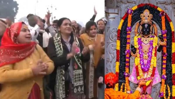 राम मंदिर प्राणप्रतिष्ठा प्रथम वर्षगाठ ; अयोध्येत भाविकांची मोठी गर्दी, पहा व्हिडिओ