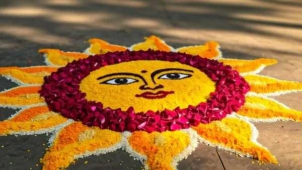 Makar Sankranti 2025 : तुमच्या घराचे अंगण या रंगीबेरंगी रांगोळीने सजवा, डिझाइन येथे पहा