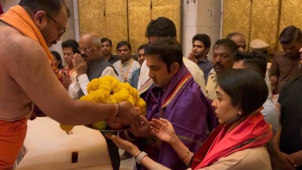 इंग्लंड दौऱ्यापूर्वी टीम इंडियाचा हेड कोच Gautam Gambhir सिद्धीविनायकाच्या दर्शनाला, पाहा- Video