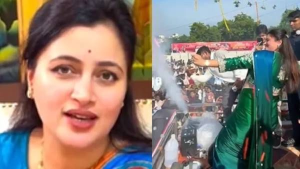 'नवनीत राणा को फ्लावर समझा था क्‍या?', BJP नेत्याची 'पुष्पा स्टाईल', व्हायरल व्हिडिओचा धुमाकूळ!