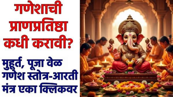 गणपती बप्पांची प्राणप्रतिष्ठा कधी करावी? हा आहे मुहूर्त, जाणून घ्या वेळ, गणेश मंत्र, आरती, स्तोत्र