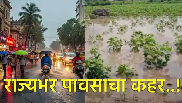 महाराष्ट्रात अतिवृष्टीचा हाहाकार; 19 जिल्ह्यांतील 20 लाख एकरहून अधिक पिकांचे नुकसान, मंदिर बुडाले