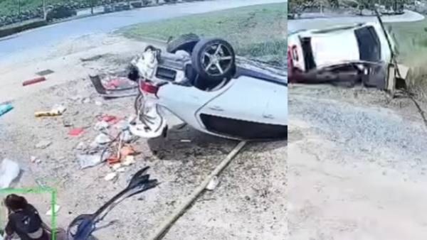 Video : भरधाव कार उलटली अन् मुलगी हवेत फेकली गेली; काळजाचा थरकाप उडवणारा व्हिडिओ व्हायरल!