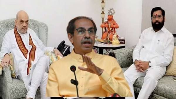 लाचारीचे राजकारण: 'बाबा मला मारले' म्हणत एक जण दिल्लीला गेलं?; उद्धव ठाकरेंचा शिंदेंना टोला!