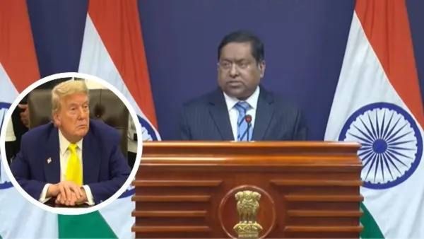 Mea india response to donald trump : अमेरिकेच्या 500 टक्के टॅरिफच्या धमकीला भारताचे सडेतोड उत्तर!