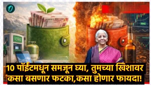 Budget 2026 : काय झाले स्वस्त, काय झाले महाग, तुमच्या खिशावर कसा परिणाम, वाचा 10 पॉईंटमध्ये सविस्तर!