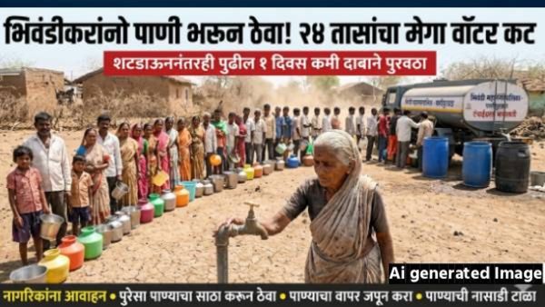 मुंबईकरांनो पाणी भरून ठेवा! 24 तासांचा 'मेगा वॉटर कट'; 50 हून अधिक भागांत पाणीपुरवठा ठप्प, वाचा यादी