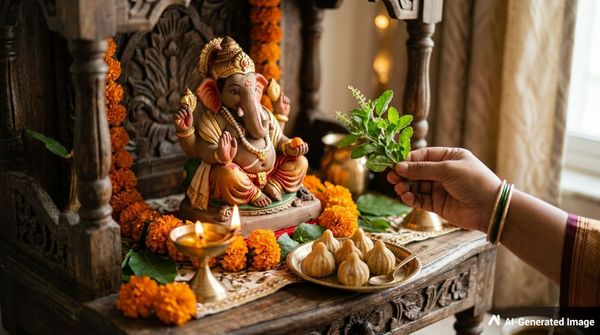 गणपतीला तुळस का वाहत नाहीत? जाणून घ्या यामागची रंजक कथा
