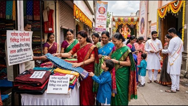गणेशोत्सवात ‘या’ रंगाचे कपडे घालणं टाळा; बाप्पाची कृपा मिळवण्यासाठी परिधान करा ‘हे’ शुभ रंग