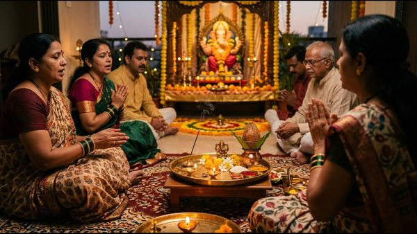 गणपती बाप्पा घरी असताना ‘ही’ पूजा नक्की करा; जाणून घ्या मुहूर्त आणि विधी