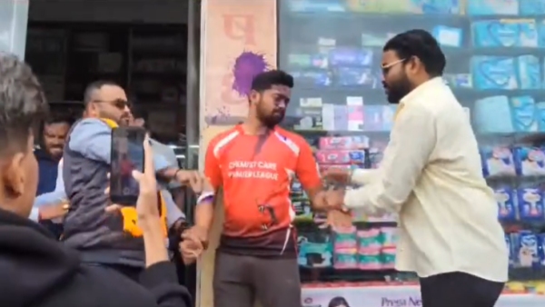 MNS office bearers beat up a Non-Marathi shopkeeper in pune