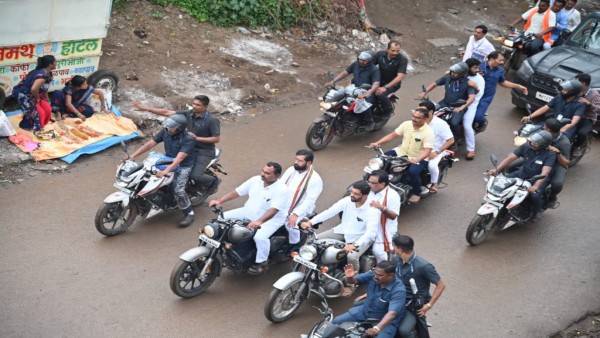 cm eknath shinde bullet ride