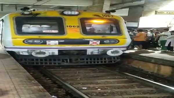 the woman fell under the local due to her foot slipping