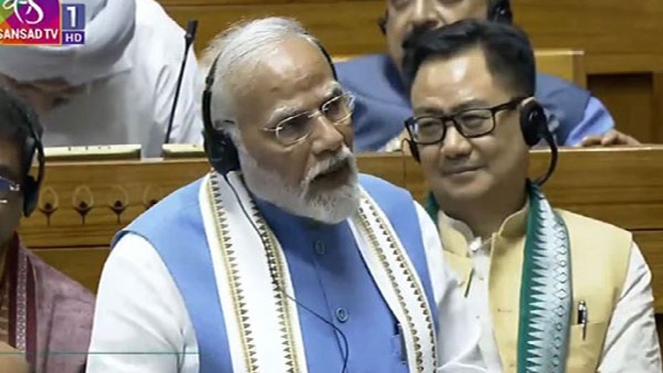 Narendra Modi in Rajya Sabha