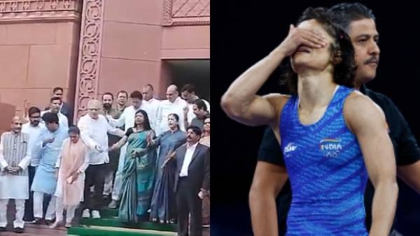 Paris Olympics Vinesh Phogat Disqualification Mansukh Mandaviya Answers Opposition Walkout From Parliament