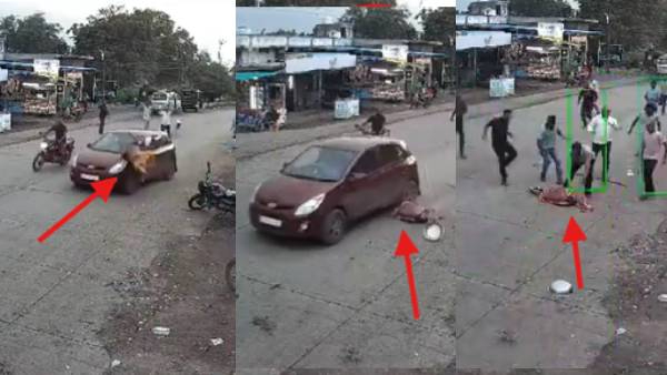 Jalgaon Hit-and-Run Case Woman Flung Into Air After Speeding Car Hits Her While Crossing Road