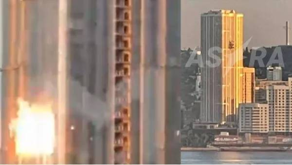 Russia Ukraine War Drone attack on 38 storey building in Russia Russia Ukraine War Drone attack on 38 storey building in Russia