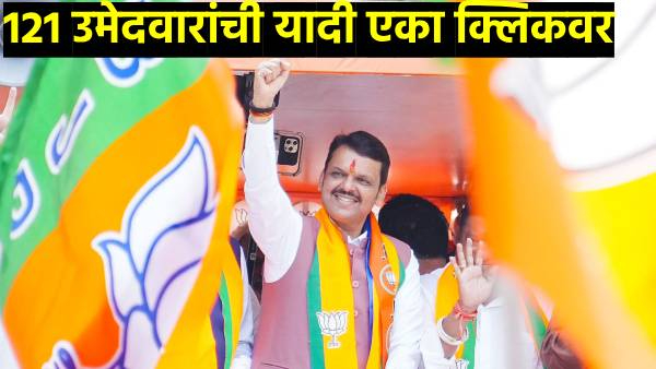 BJP 121 candidates List in one click