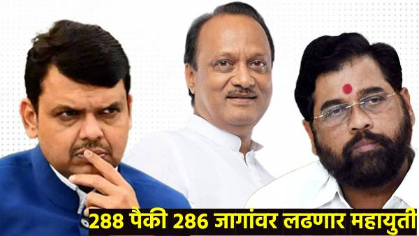 Mahayauti will contest on 286 seats Malegaon Shivdi seats have no candidates Mahayauti will contest on 286 seats Malegaon Shivdi seats have no candidates