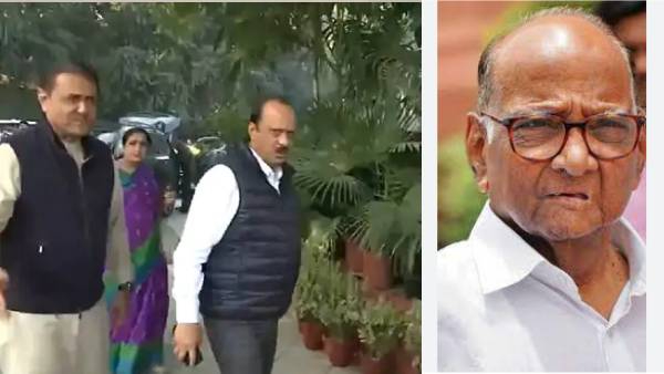 Ajit Pawar meet Sharad Pawar Ajit Pawar meet Sharad Pawar
