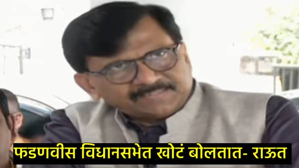 Sanjay Raut on Devendra Fadanvis