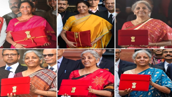 Nirmala Sitharaman Red Briefcase