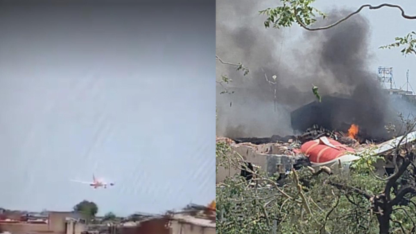 ahmedabad plane crash video
