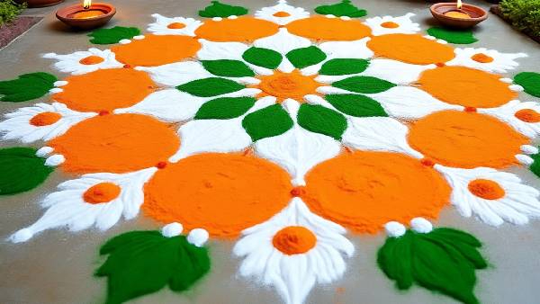 Independence day 2025 Rangoli designs