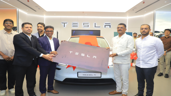 pratap sarnaik buys first tesla car in india