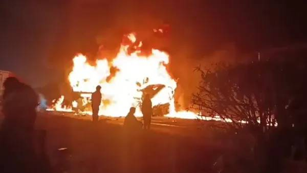 karnataka bus fire accident chitradurga 17 dead nh48