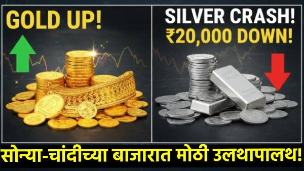 Gold Rate Surges Silver Crashes by Rs 20 000 in 2 Days Latest Prices in India Marathi Gold Rate Surges Silver Crashes by Rs 20 000 in 2 Days Latest Prices in India Marathi