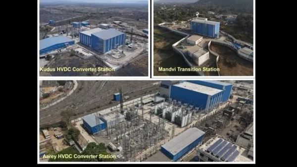 adani energy commissions 1000 mw hvdc power link mumbai clean energy supply kudus aarey