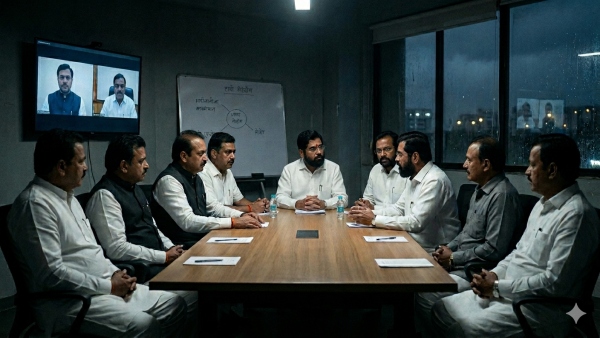 eknath shinde thackeray mp secret meeting thane operation tiger update marathi