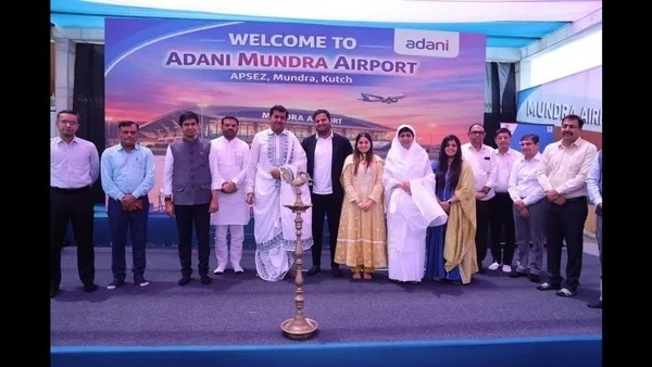 adani mundra airport logistics business hub flight operations marathi news